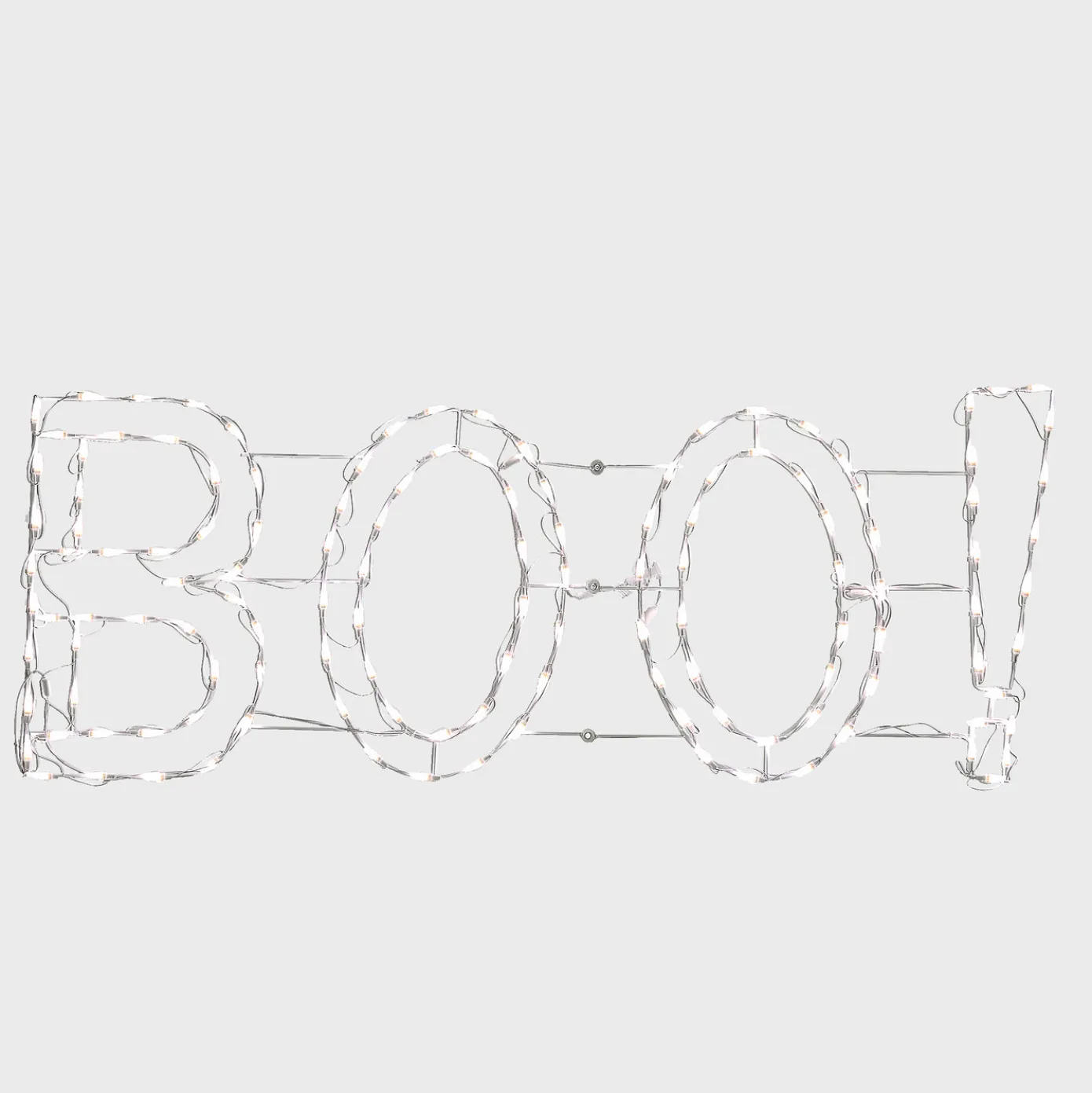 5 ft. Halloween BOO Sign Lighted Sign Decoration with LED Lights