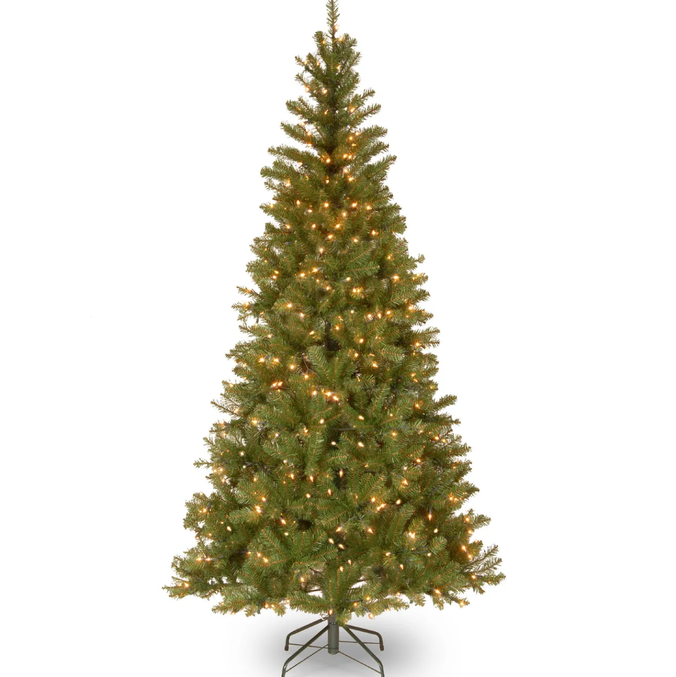7.5 ft. Pre-Lit Aspen Spruce Slim Tree with Clear Lights