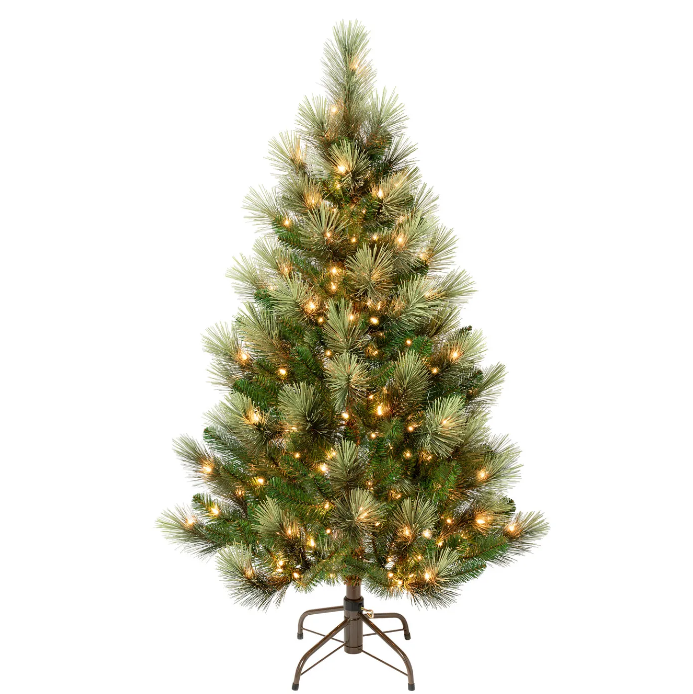 4.5 ft. Pre-Lit Charleston Pine Tree with Clear Lights