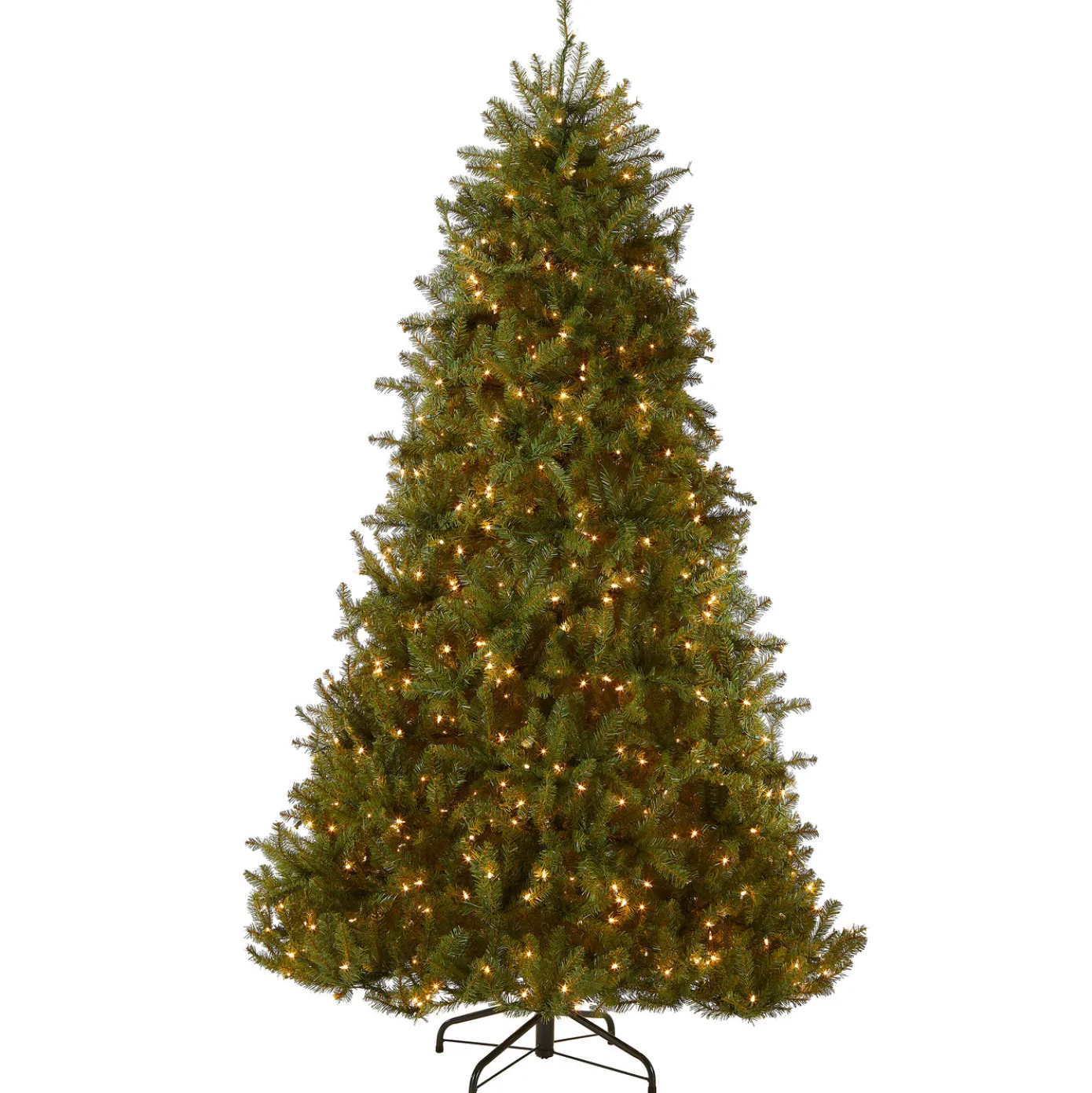 7.5 ft. Pre-Lit Dunhill Fir Hinged Tree with Clear Lights