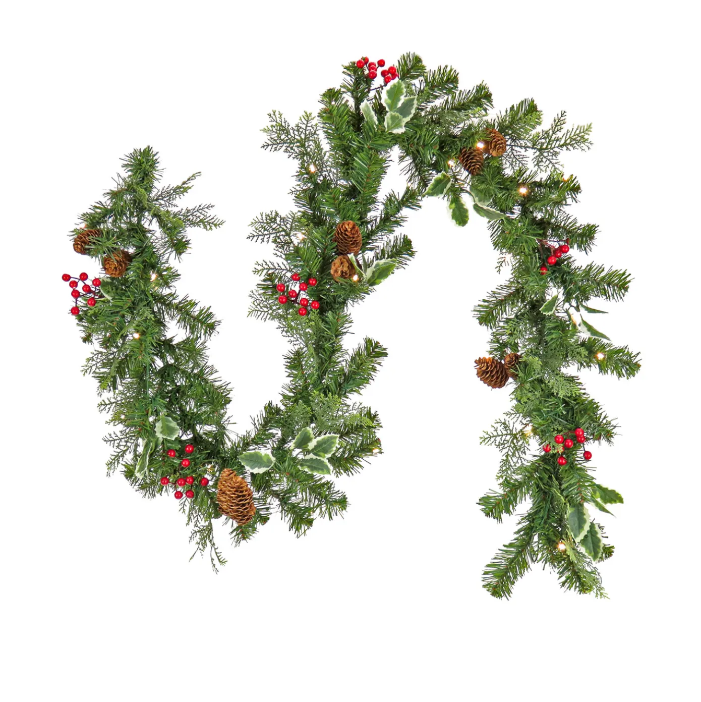 6 ft. Pre-Lit First Traditions Christmas Joy Garland