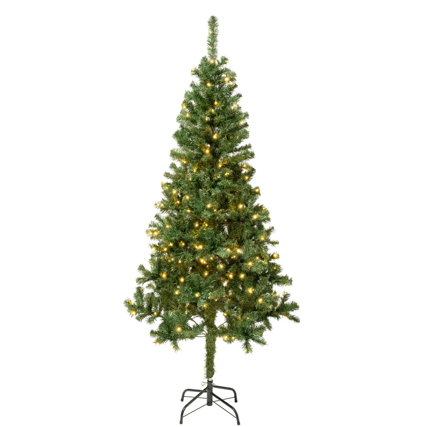 6 ft. Pre-Lit Linden Spruce Tree with Warm White LED Lights