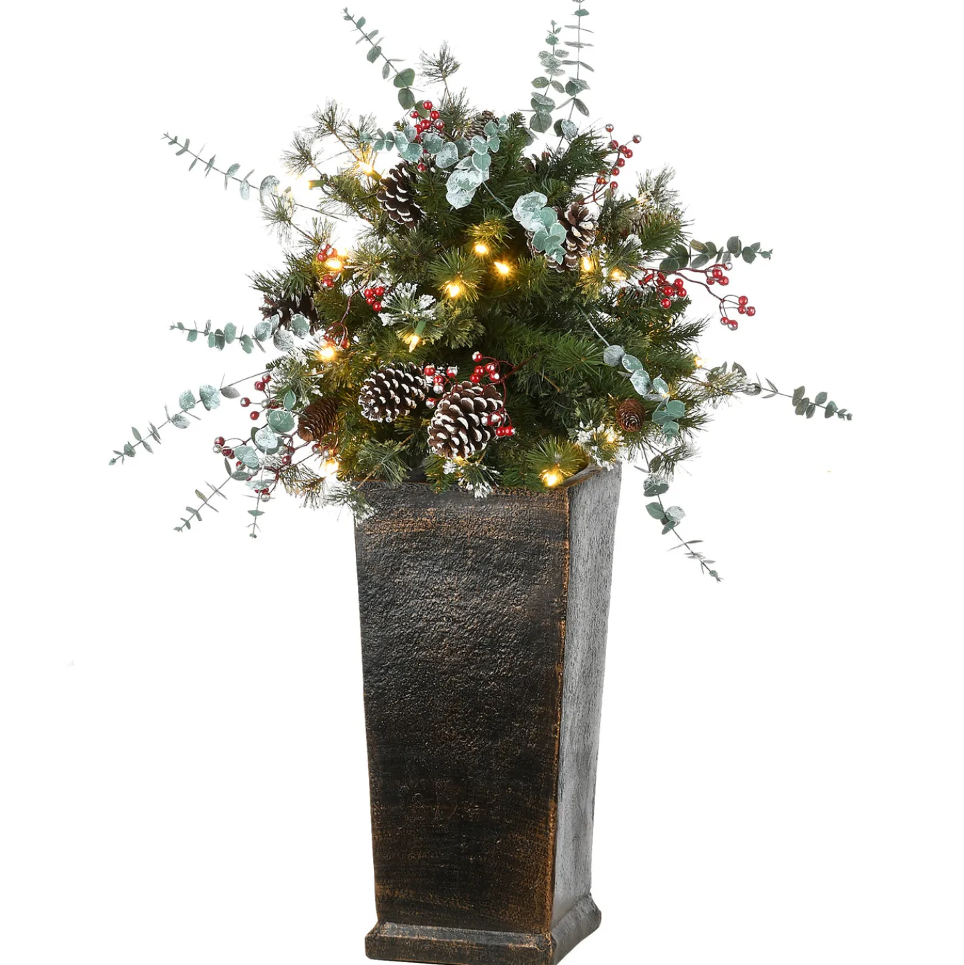 3 ft. Pre-Lit Meadow Basin Tree with LED Lights