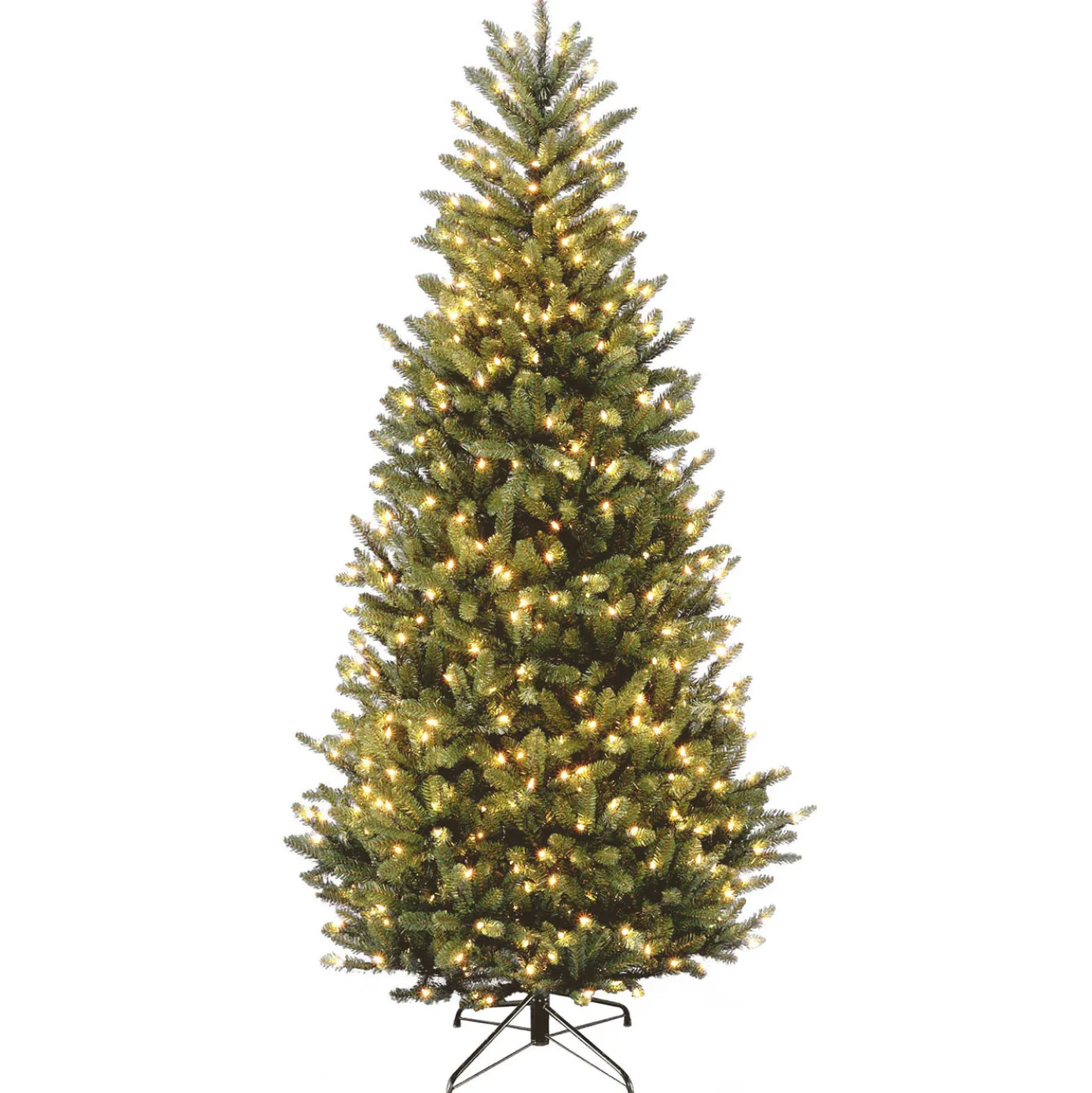 7.5 ft. Pre-Lit Natural Fraser Fir Slim Tree with Clear Lights