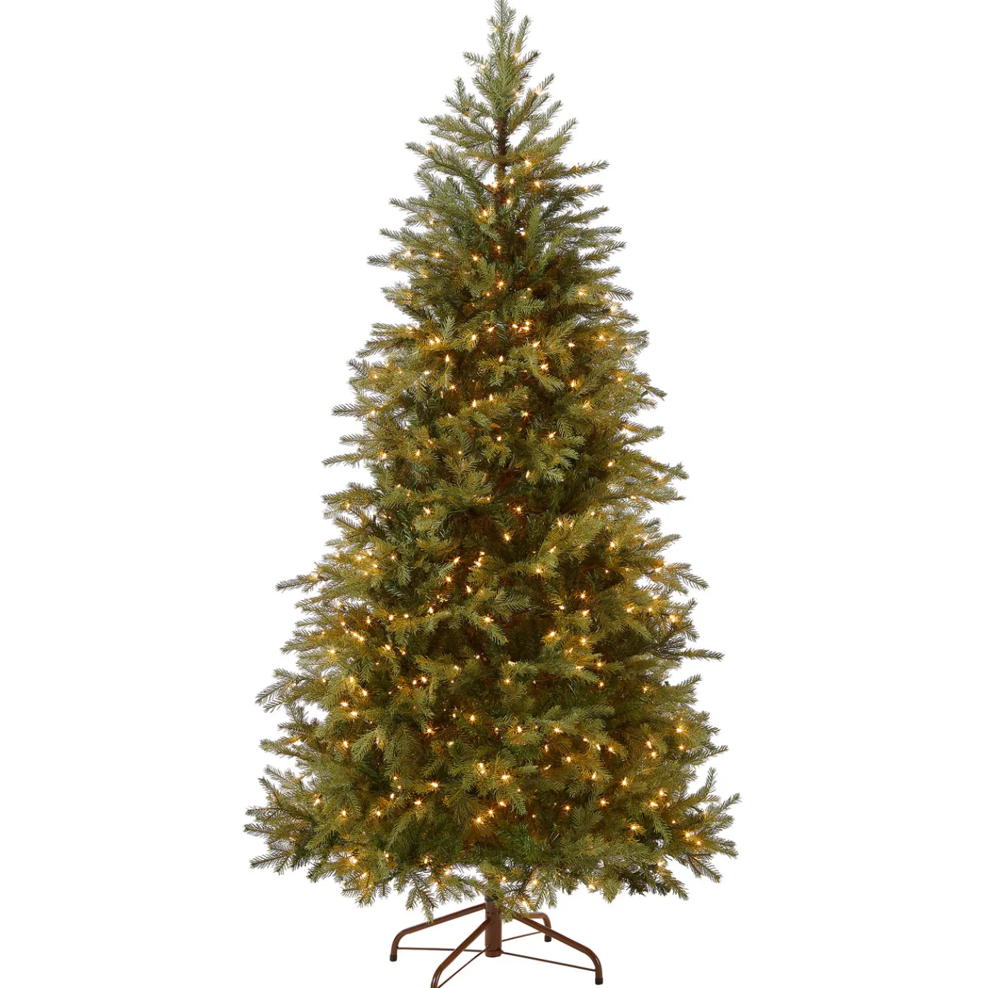7.5 ft. Pre-Lit Nordic Spruce Slim Tree with Clear Lights
