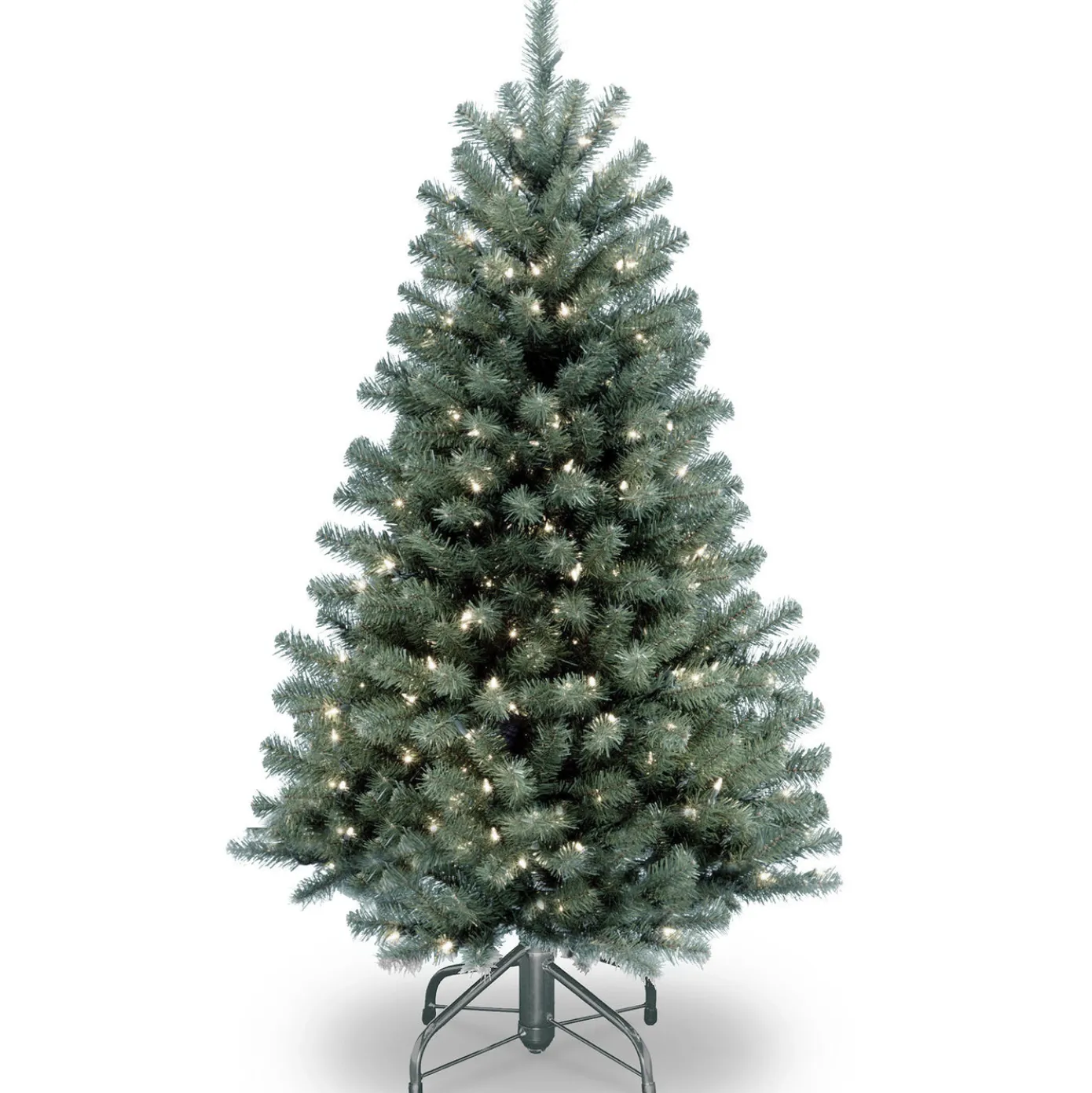 4.5 ft. Pre-Lit North Valley Blue Spruce Tree with Clear Lights