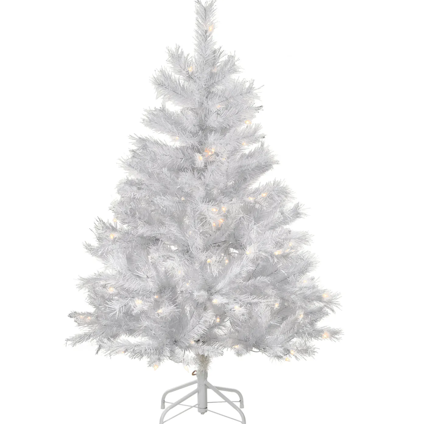 4.5 ft. Pre-Lit Winchester White Pine Tree with Clear Lights