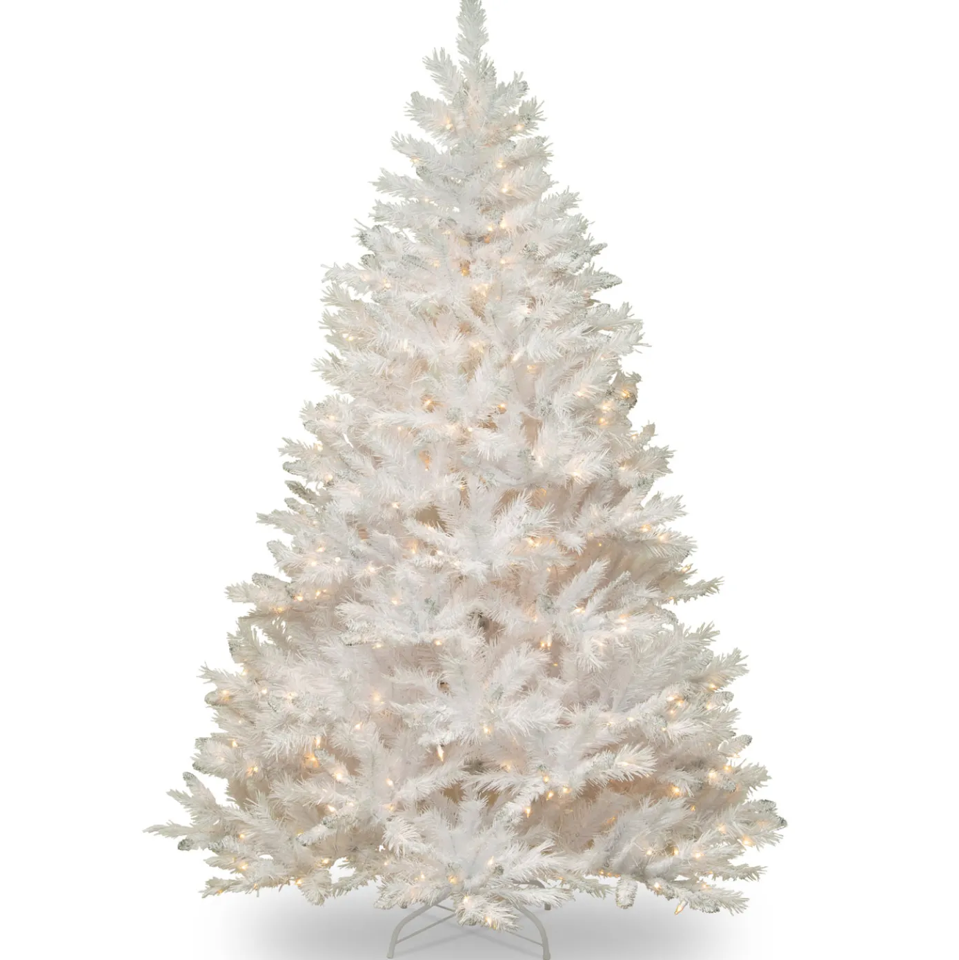 6.5 ft. Pre-Lit Winchester Pine White Tree with Clear Lights