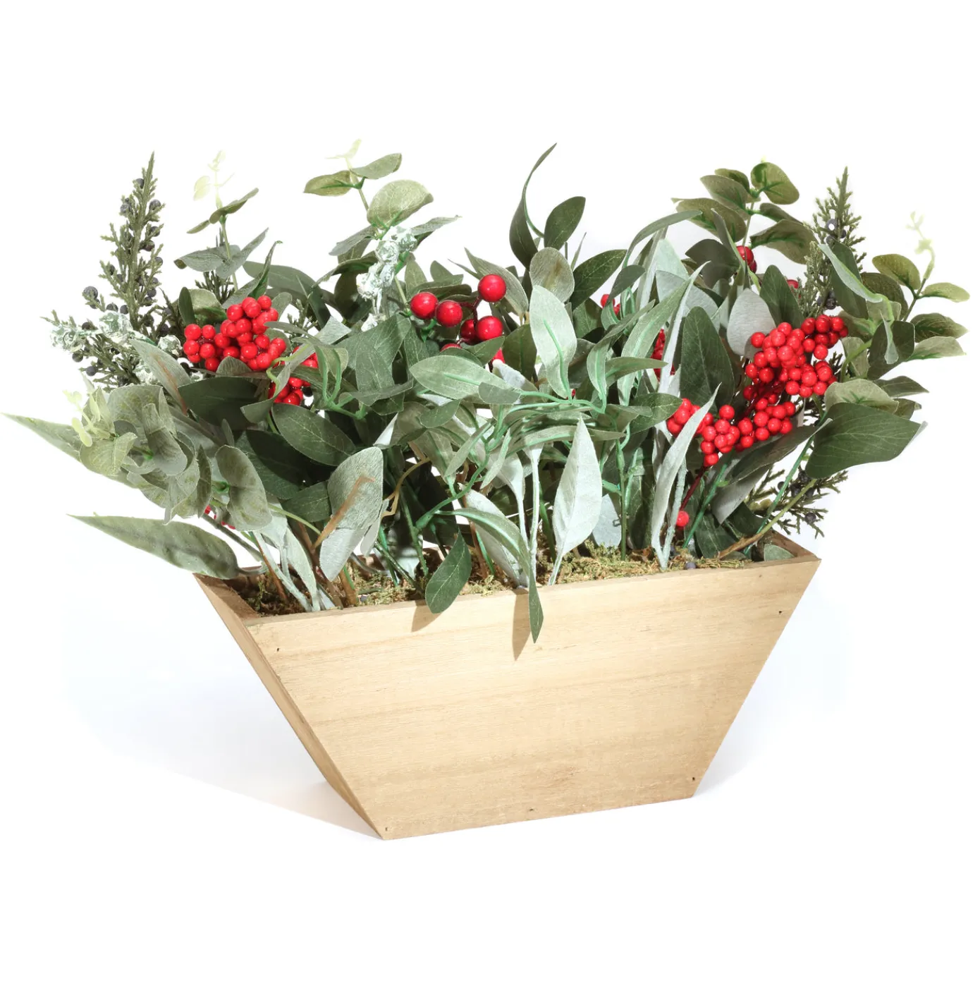 22 in. Christmas Eucalyptus and Berry Arrangement