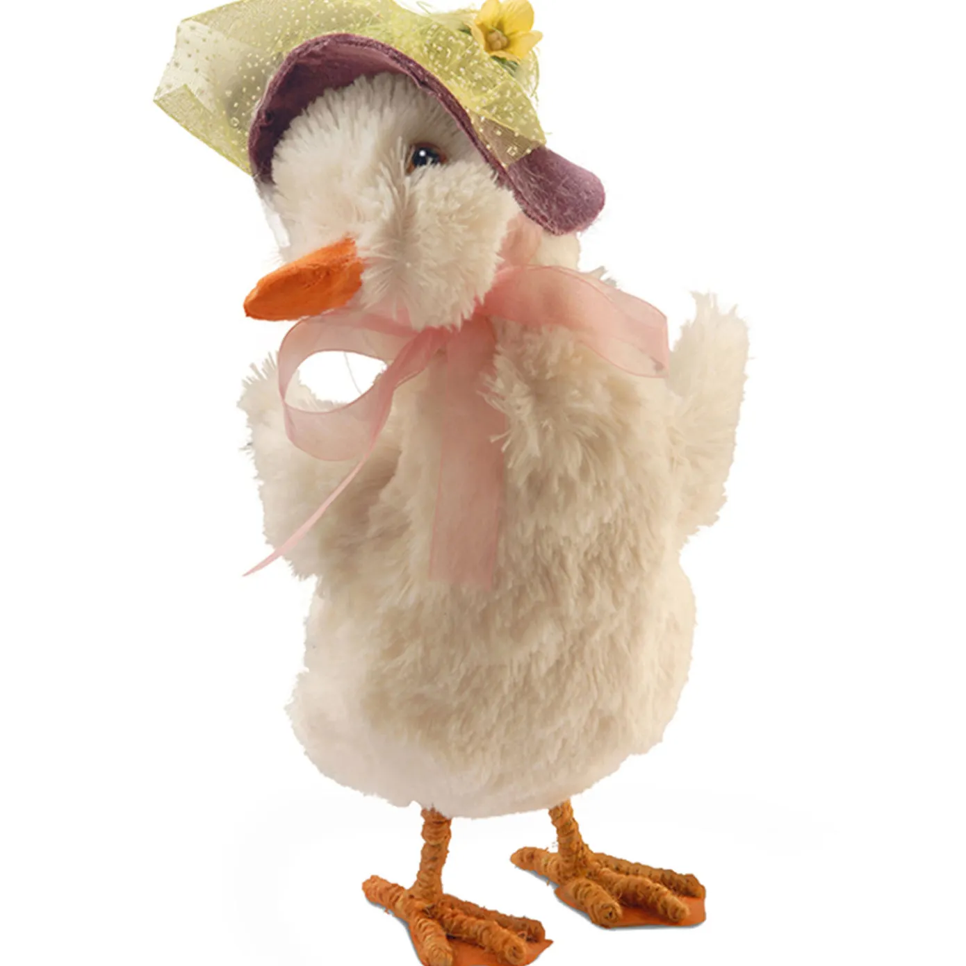 12 in. Female Fancy Easter Duckling Table Decoration