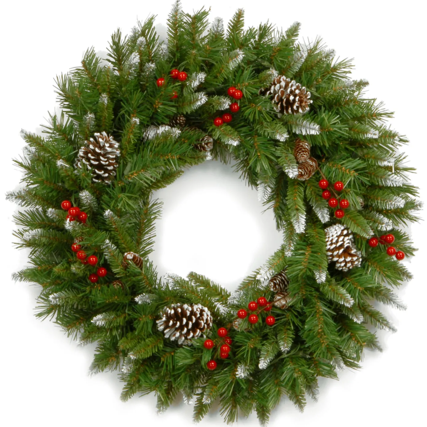 24 in. Frosted Berry Wreath