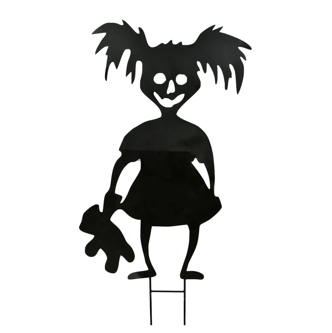 38 in. Halloween Scary Girl Garden Stakes Outdoor Lawn Decoration