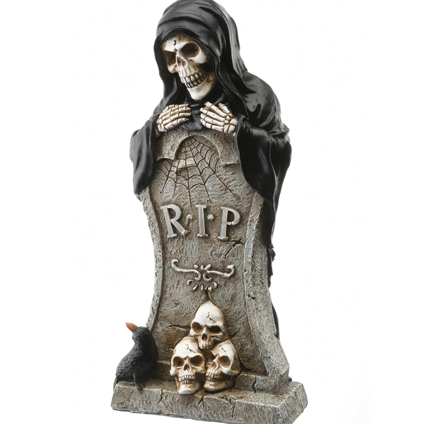 12 in. Halloween Skeleton Behind a Tombstone Decoration