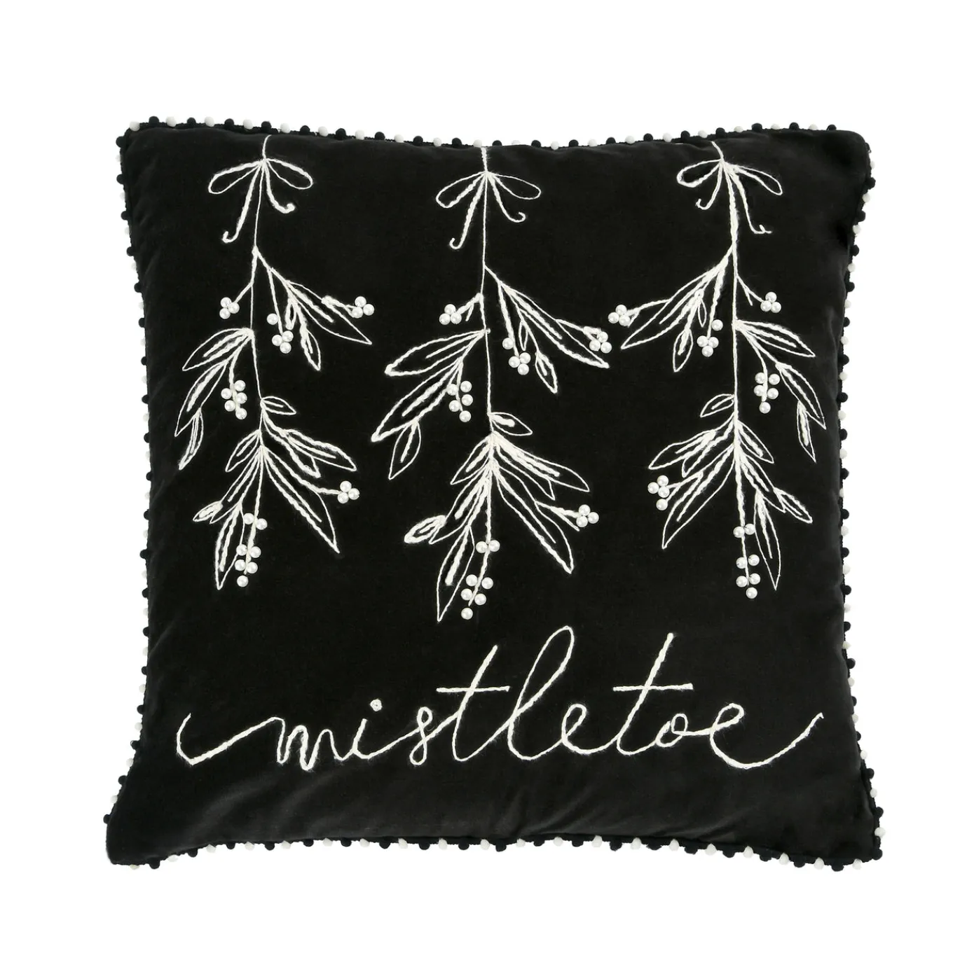 18 in. HGTV Home Collection Mistletoe Pillow