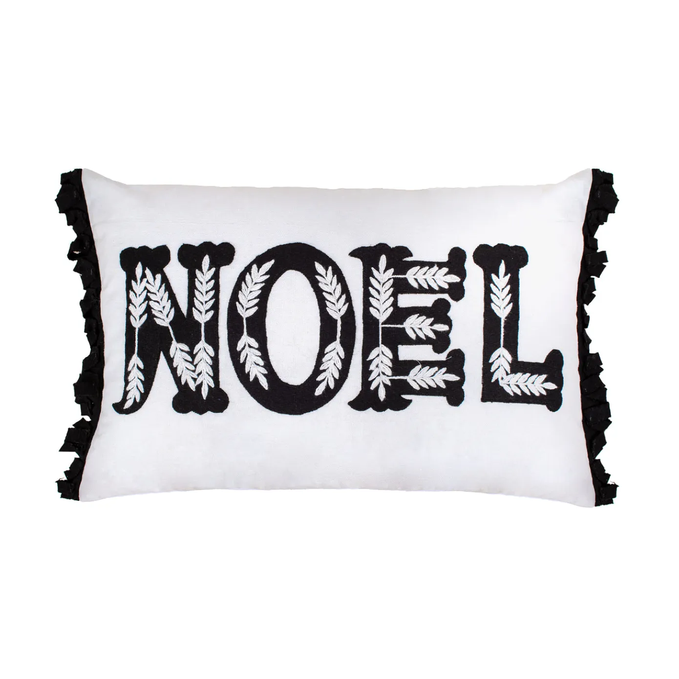 22 in. HGTV Home Collection Embroidered NOEL Christmas Pillow
