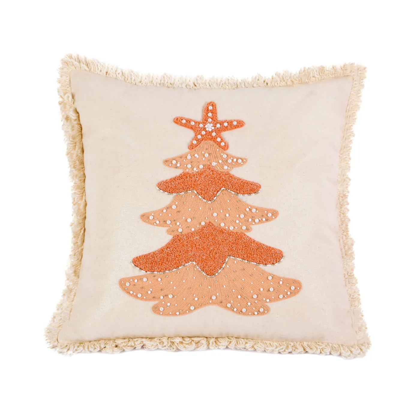 18 in. HGTV Home Collection Coastal Christmas Pillow