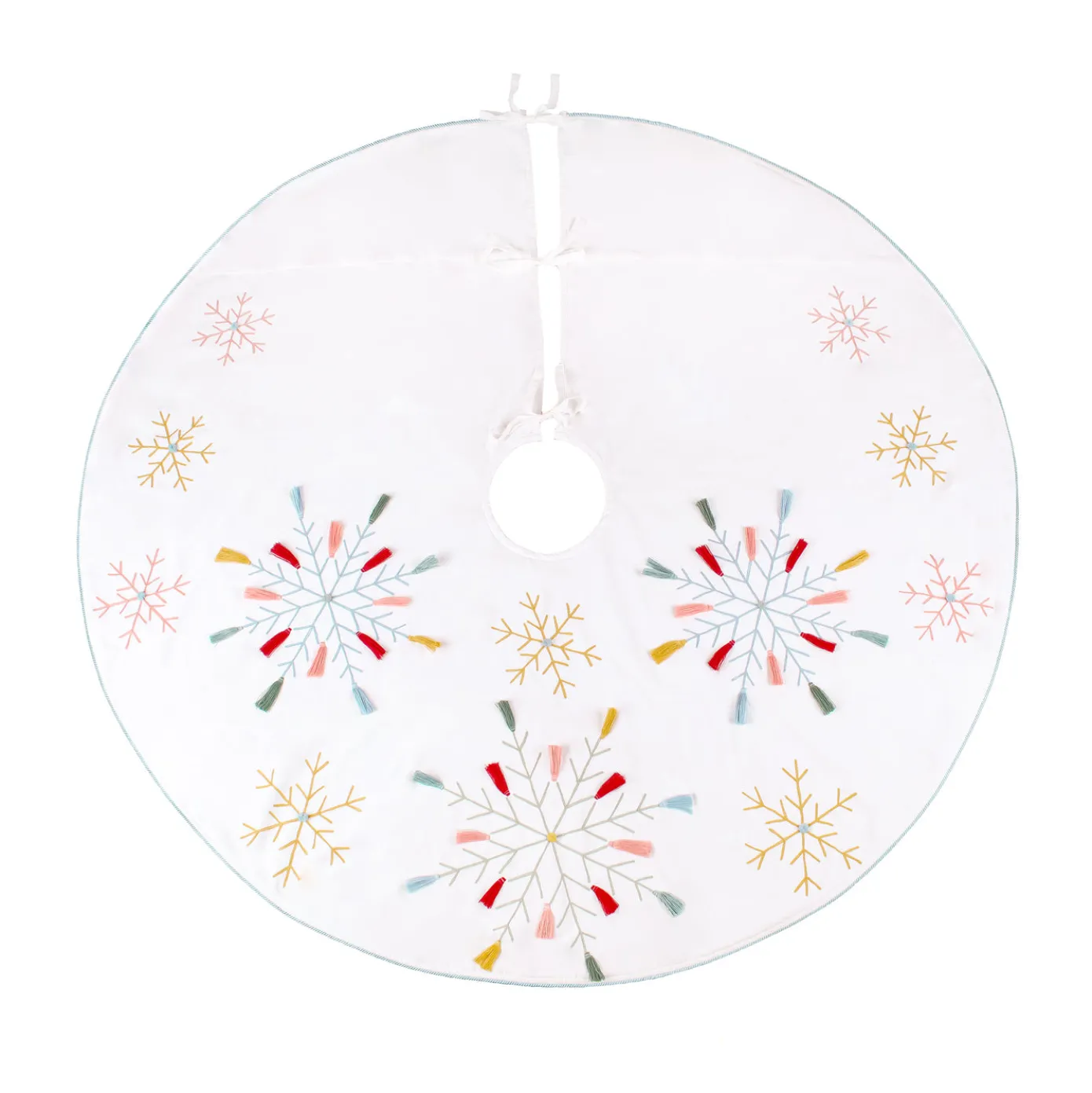 54 in. HGTV Home Collection Embroidered Boho Tree Skirt