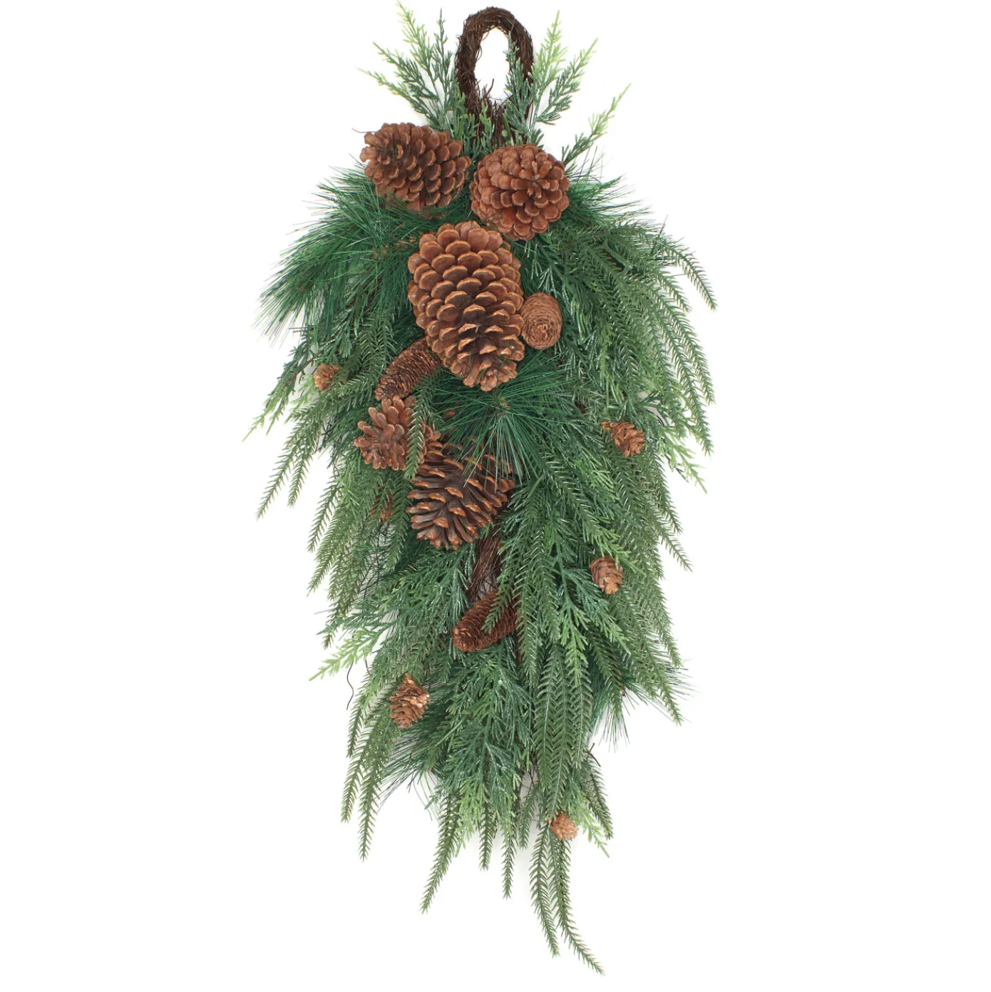 32 in. Mixed Pine Christmas Teardrop