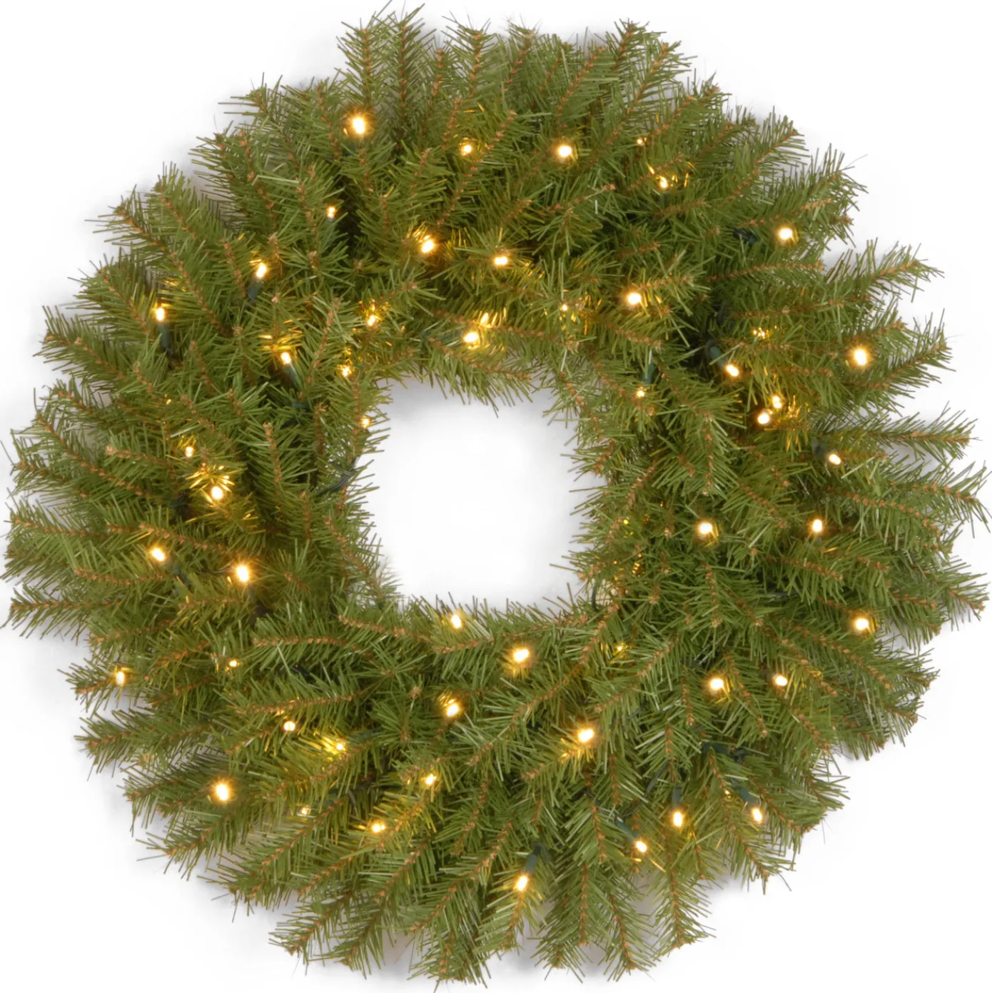30 in. Pre-Lit Norwood Fir Wreath with Twinkly LED Lights
