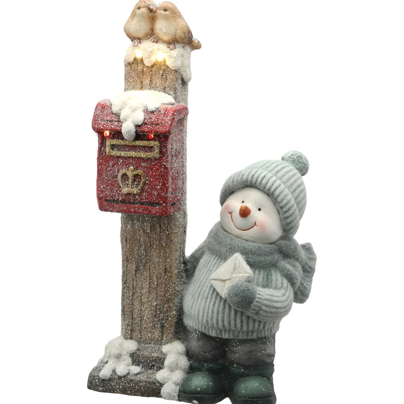 20 in. Snowman Sending Mail