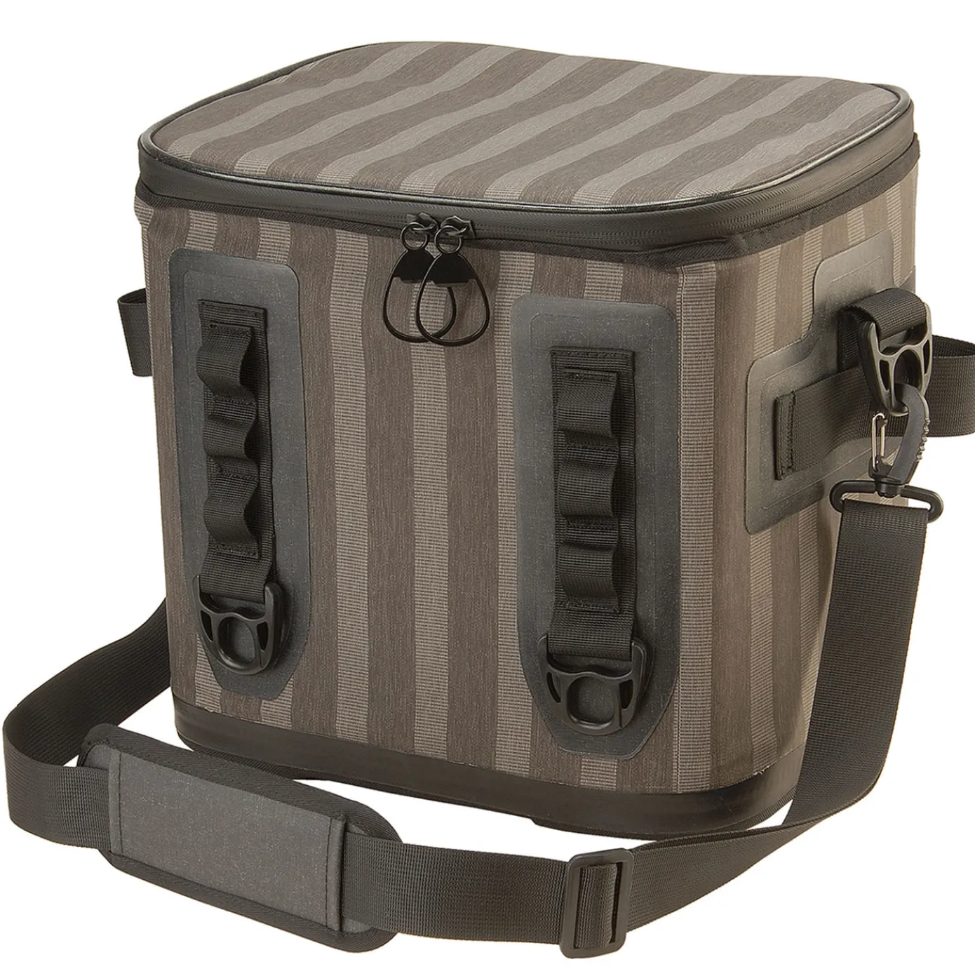 12 in. Soft Cooler Gray Striped