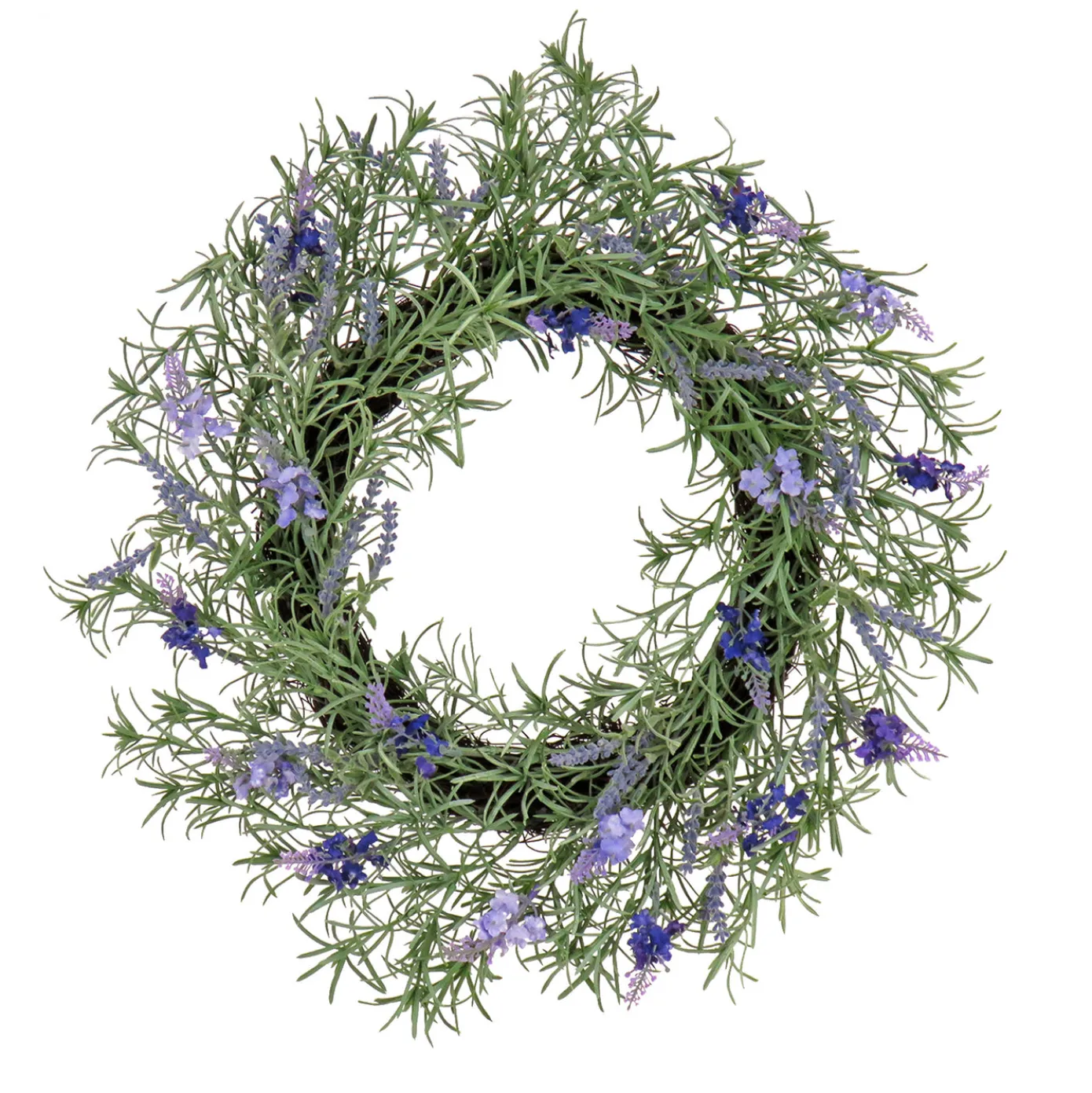 19 in. Spring Wreath with Lavender and Rosemary