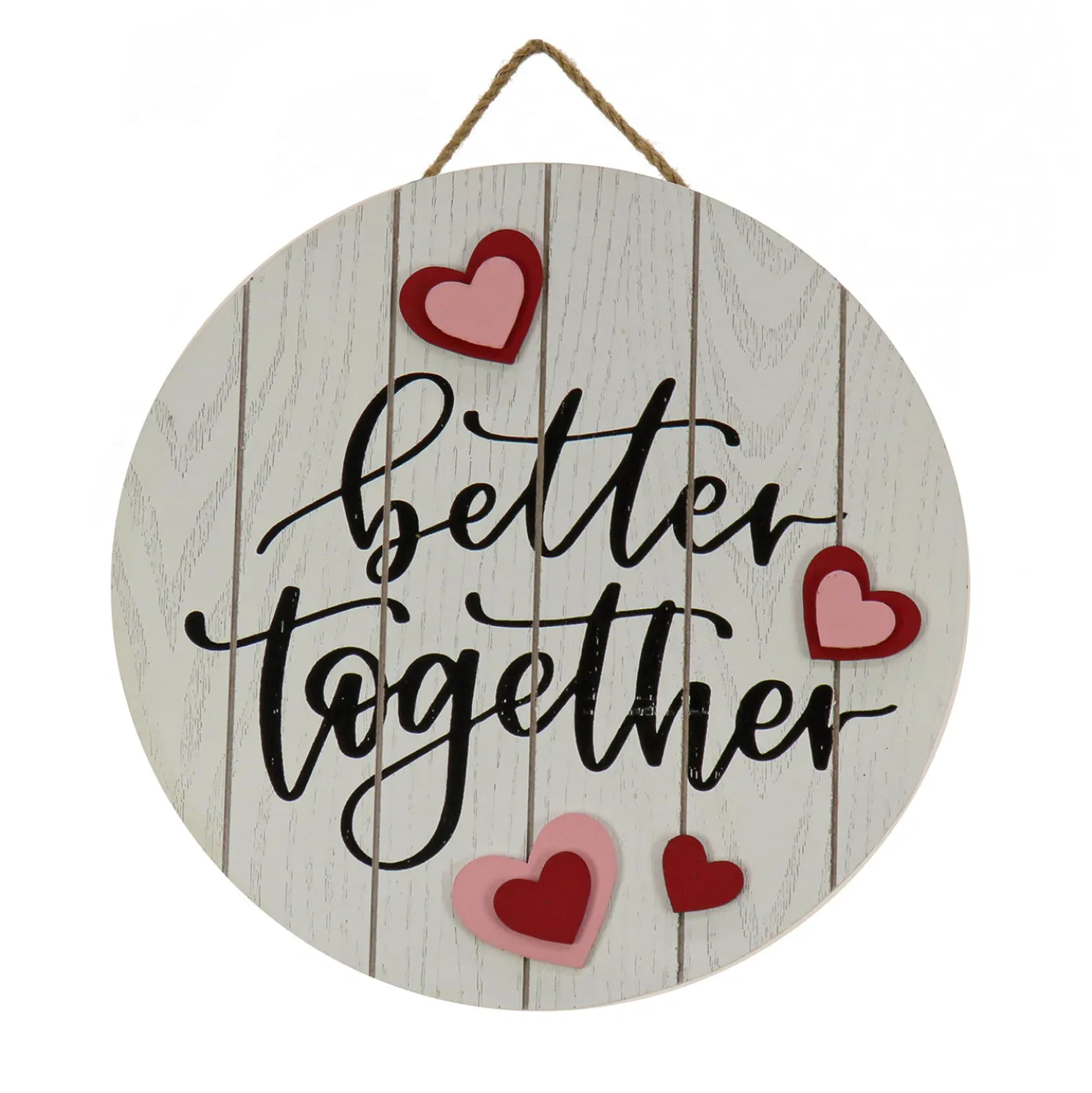12 in. Valentine's 'Better Together' Hanging Wall Decoration