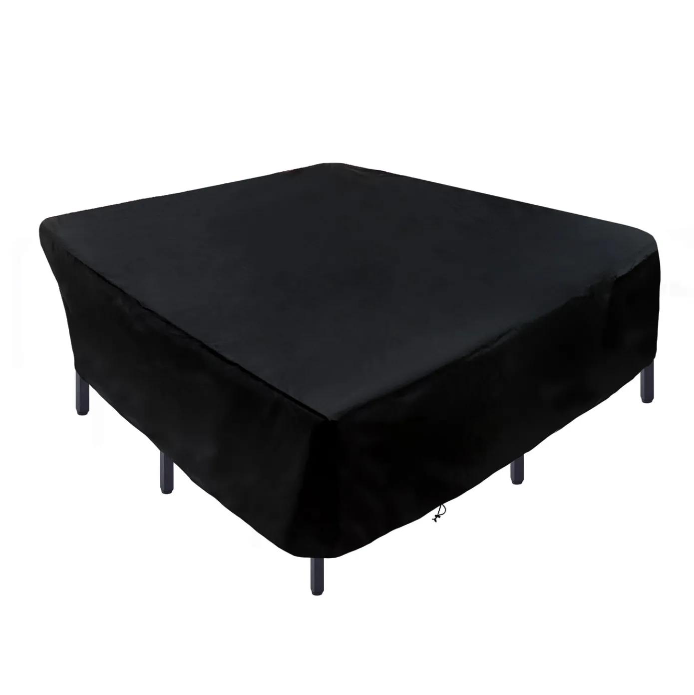 96 in. Waterproof Patio Furniture Cover with Rope and Metal Buckles