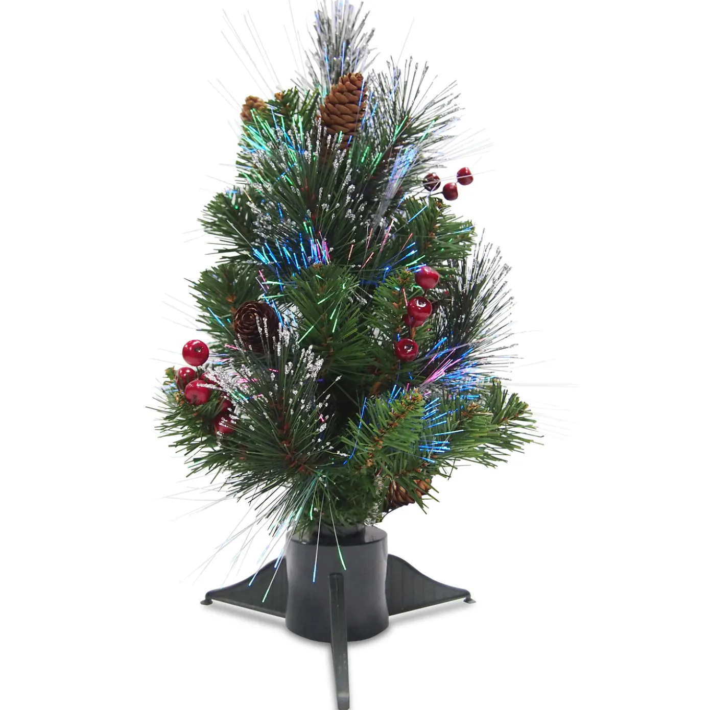 18 in.Pre-Lit Fiber Optic Crestwood Tree