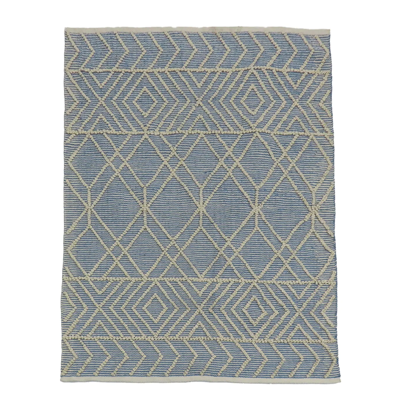 5x7 ft. Cloud Blue Hand Woven Outdoor Rug