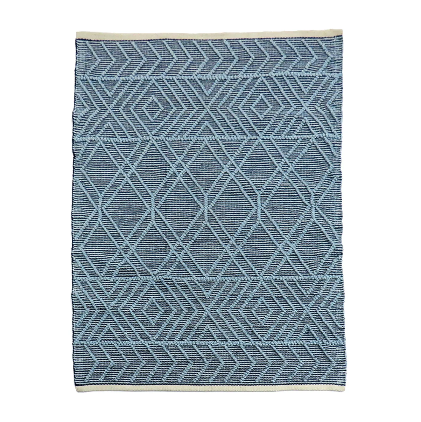 4x6 ft. Navy Blue Hand Woven Outdoor Rug